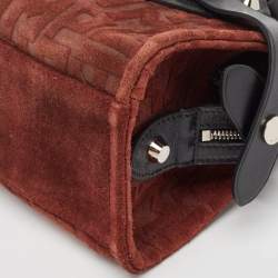 Pre Owned Longchamp Black/Brown Leather and Suede La Voyageuse Tote