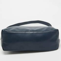 Pre Owned Longchamp Navy Blue Leather Le Pliage Xtra Shoulder Bag