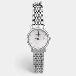 Longines Mother Of Pearl Diamond Stainless Steel Elegant L4.309.0.876 Women's Wristwatch 25 mm