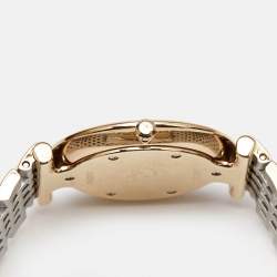 Pre Owned Longines Green Diamond Two-Tone Stainless Steel Grande Classique L4.512.08.7 Women's Wristwatch 29 mm