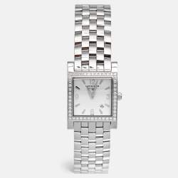 Longines White Stainless Steel Diamond DolceVita L5.503.0 Women's Wristwatch 24 mm