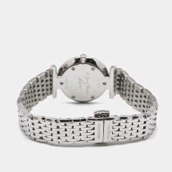 Pre Owned Longines White Dial Stainless Steel La Grande Classique De Longines L42094116 Women's Wristwatch 24 mm
