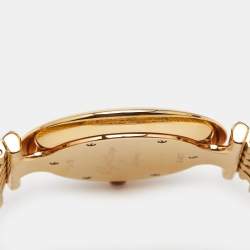 Pre Owned Longines White Dial Gold PVD Coated Stainless Steel La Grande Classique De Longines L47091918 Unisex Wristwatch 33 mm