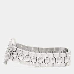 Pre Owned Longines  Conquest Quartz Silver Stainless Steel Women's Wristwatch 25 mm