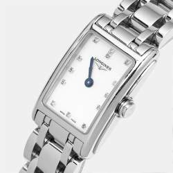 Pre Owned Longines DolceVIta L5.258.4.87.6 Mother Of Pearl Diamond Stainless Steel Women's Wristwatch 17.70 mm