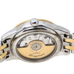 Pre Owned Longines White Two-Tone Stainless Steel Flagship L4.274.3 Women's Wristwatch 26 mm