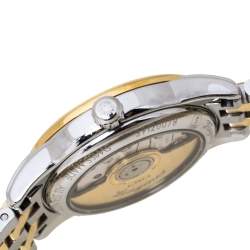 Pre Owned Longines White Two-Tone Stainless Steel Flagship L4.274.3 Women's Wristwatch 26 mm