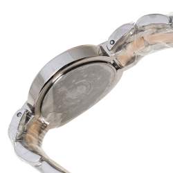 Pre Owned Longines Mother Of Pearl 18K Rose Gold Stainless Steel Diamond PrimaLuna L8.110.5.89.6 Women's Wristwatch 26.50 mm