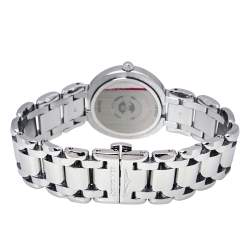 Pre Owned Longines Mother Of Pearl Stainless Steel Diamonds PrimaLuna L8.112.0 Women's Wristwatch 30 MM