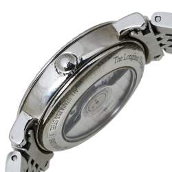 Pre Owned Longines White Stainless Steel & Diamond Elegant L4.310.0 Women's Wristwatch 29MM