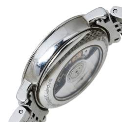 Pre Owned Longines White Stainless Steel & Diamond Elegant L4.310.0 Women's Wristwatch 29MM
