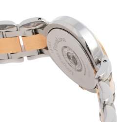 Pre Owned Longines Silver 18K Rose Gold & Stainless Steel Prima Luna L81105786 Women's Wristwatch 26 mm