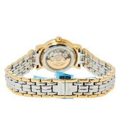 Pre Owned Longines White Two-Tone Stainless Steel Présence L4.321.2.11.7 Women's Wristwatch 25.50 mm