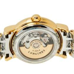 Pre Owned Longines White Two-Tone Stainless Steel Présence L4.321.2.11.7 Women's Wristwatch 25.50 mm