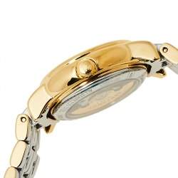 Pre Owned Longines White Two-Tone Stainless Steel Présence L4.321.2.11.7 Women's Wristwatch 25.50 mm