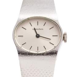 Pre Owned Longines Silver Stainless Steel OR4002-5602 Women's Wristwatch 22 mm