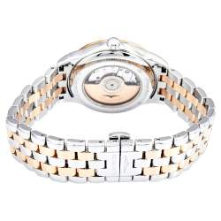 Pre Owned Longines White Two Tone Stainless Steel Flagship L4.374.3.92.7 Women's Wristwatch 30 mm
