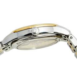 Longines White Two Tone Stainless Steel Flagship L4.274.3.27.7 Women's Wristwatch 26 mm