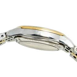 Longines White Two Tone Stainless Steel Flagship L4.274.3.27.7 Women's Wristwatch 26 mm