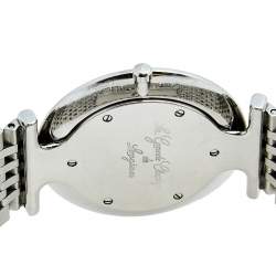 Pre Owned Longines Black Diamond Stainless Steel Le Grande Classique L4.709.4.55.6 Women's Wristwatch 33 mm