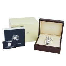 Pre Owned Longines Silver Stainless Steel Conquest VHP L3.316.4.76.6 Women's Wristwatch 36 mm