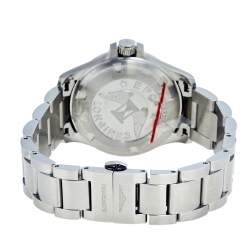 Pre Owned Longines Silver Stainless Steel Conquest VHP L3.316.4.76.6 Women's Wristwatch 36 mm