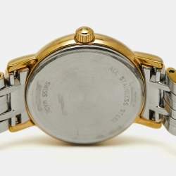Pre Owned Longines White Two-Tone Stainless Steel Presence L4.220.2.12.7 Women's Wristwatch 23 mm