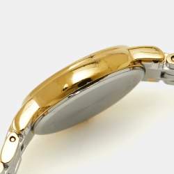 Pre Owned Longines White Two-Tone Stainless Steel Presence L4.220.2.12.7 Women's Wristwatch 23 mm