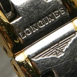 Pre Owned Longines White Two-Tone Stainless Steel Presence L4.220.2.12.7 Women's Wristwatch 23 mm