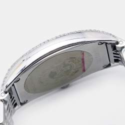 Pre Owned Longines Mother of Pearl Stainless Steel Diamonds Evidenza L2.655.4 Women's Wristwatch 33 mm