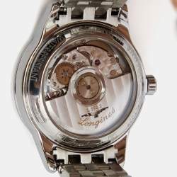 Pre Owned Longines Mother of Pearl Stainless Steel Flagship L4.274.4.87.6 Women's Wristwatch 26 mm