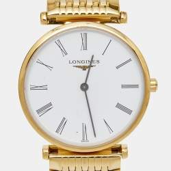 Pre Owned  Longines White Gold Plated Stainless Steel La Grande Classique De Longines L4.512.2.11.8 Women's Wristwatch 29 mm