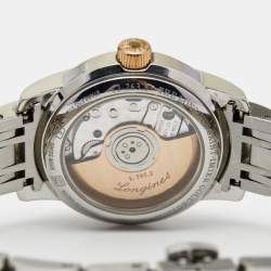 Longines Black 18k Rose Gold Stainless Steel Saint Imier L2.263.5.52.7 Women's Wristwatch 26 mm