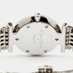 Pre Owned Longines Black Stainless Steel Diamond La Grande Classique L4.209.4.58.6 Women's Wristwatch 24.50 mm