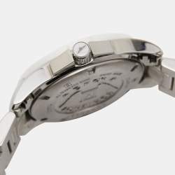 Pre Owned Longines White Ceramic Stainless Steel L3.257.4.87.6 Women's Wristwatch 29.5 mm