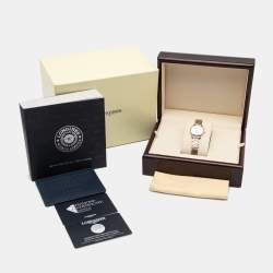 Pre Owned Longines Mother Of Pearl Diamond Two-Tone Stainless Steel La Grande Classique L4.209.1.97.7 Women's Wristwatch 24 mm