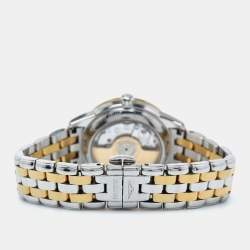 Longines White Two Tone Stainless Steel Flagship L42743217 Women's Wristwatch 26 mm 