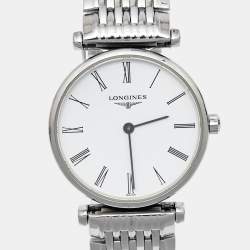 Longines White Stainless Steel La Grande Classique De Longines L4.209.4.11.6 Women's Wristwatch 24 mm