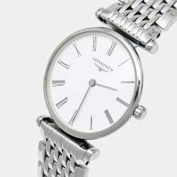 Longines White Stainless Steel La Grande Classique De Longines L4.209.4.11.6 Women's Wristwatch 24 mm