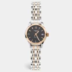Longines Black Two Tone Stainless Steel The Saint-Imier L2.263.5.52.7 Women's Wristwatch 26 mm