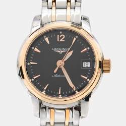 Longines Black Two Tone Stainless Steel The Saint-Imier L2.263.5.52.7 Women's Wristwatch 26 mm