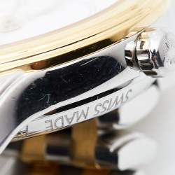 Longines White Two-Tone Stainless Steel Flagship L4.274.3 Women's Wristwatch 26 mm