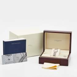 Longines Mother Of Pearl 18K Rose Gold Stainless Steel Diamond PrimaLuna L8.109.5.89.6 Women's Wristwatch 23 mm