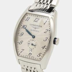 Pre Owned Longines Silver Stainless Steel Evidenza L2.642.4.73.6 Women's Wristwatch 33.10 mm