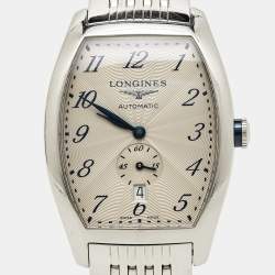 Pre Owned Longines Silver Stainless Steel Evidenza L2.642.4.73.6 Women's Wristwatch 33.10 mm