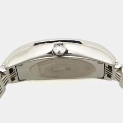 Pre Owned Longines Silver Stainless Steel Evidenza L2.642.4.73.6 Women's Wristwatch 33.10 mm