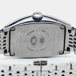 Longines Opaline White Guilloche Stainless Steel Evidenza L2.142.4.73.6  Women's Wristwatch 30 mm