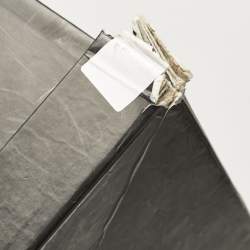 مملوكة مسبقًا Loriblu Brown Leather Weave Detail Knee High Boots Size 38.5