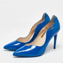 Loriblu Blue Patent Leather Pumps Size 37