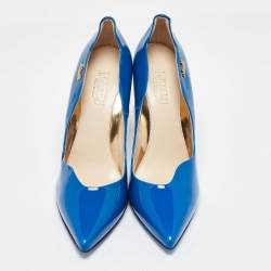 Loriblu Blue Patent Leather Pumps Size 37